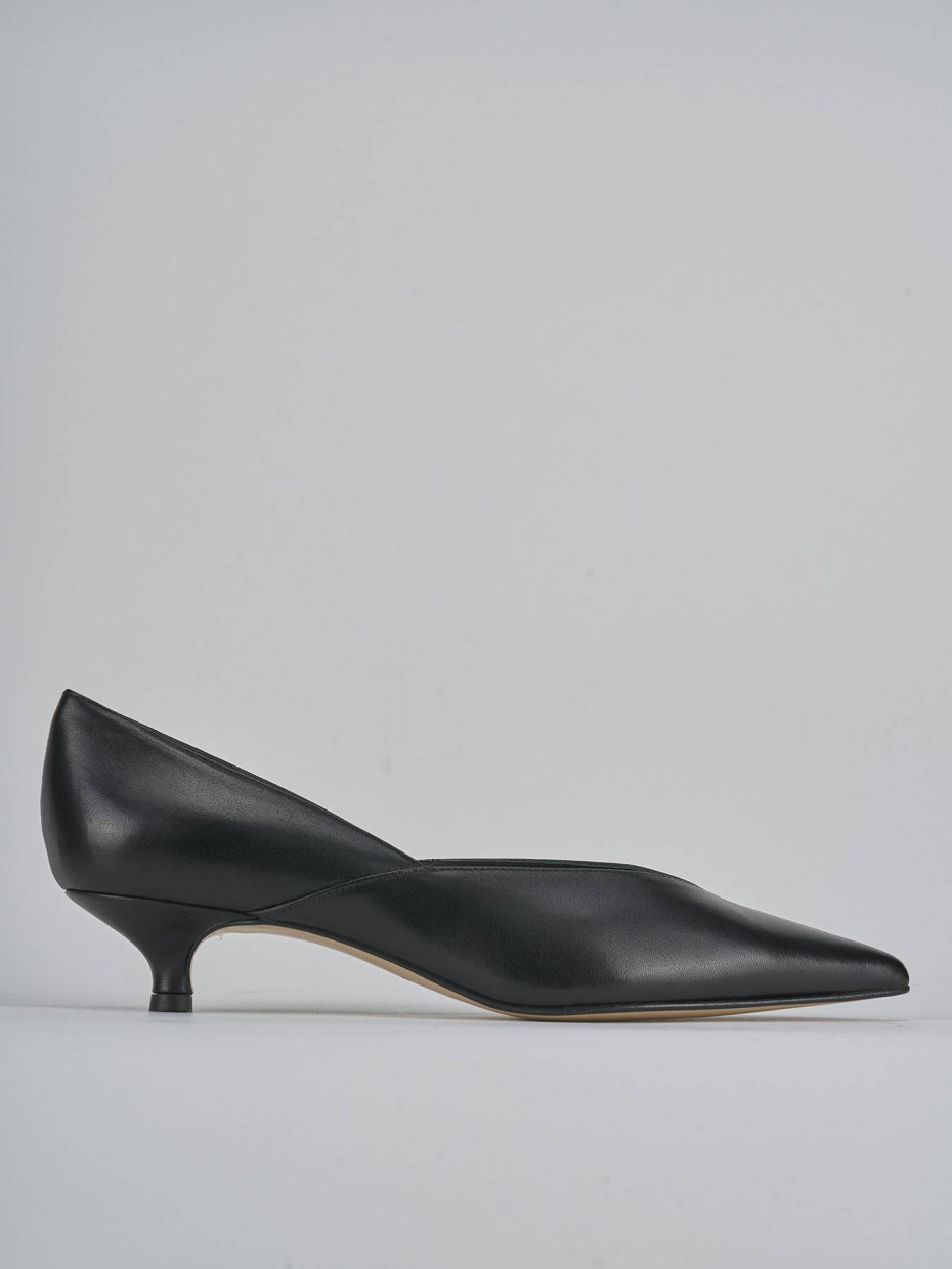 Décolleté tacco 3cm pelle nero