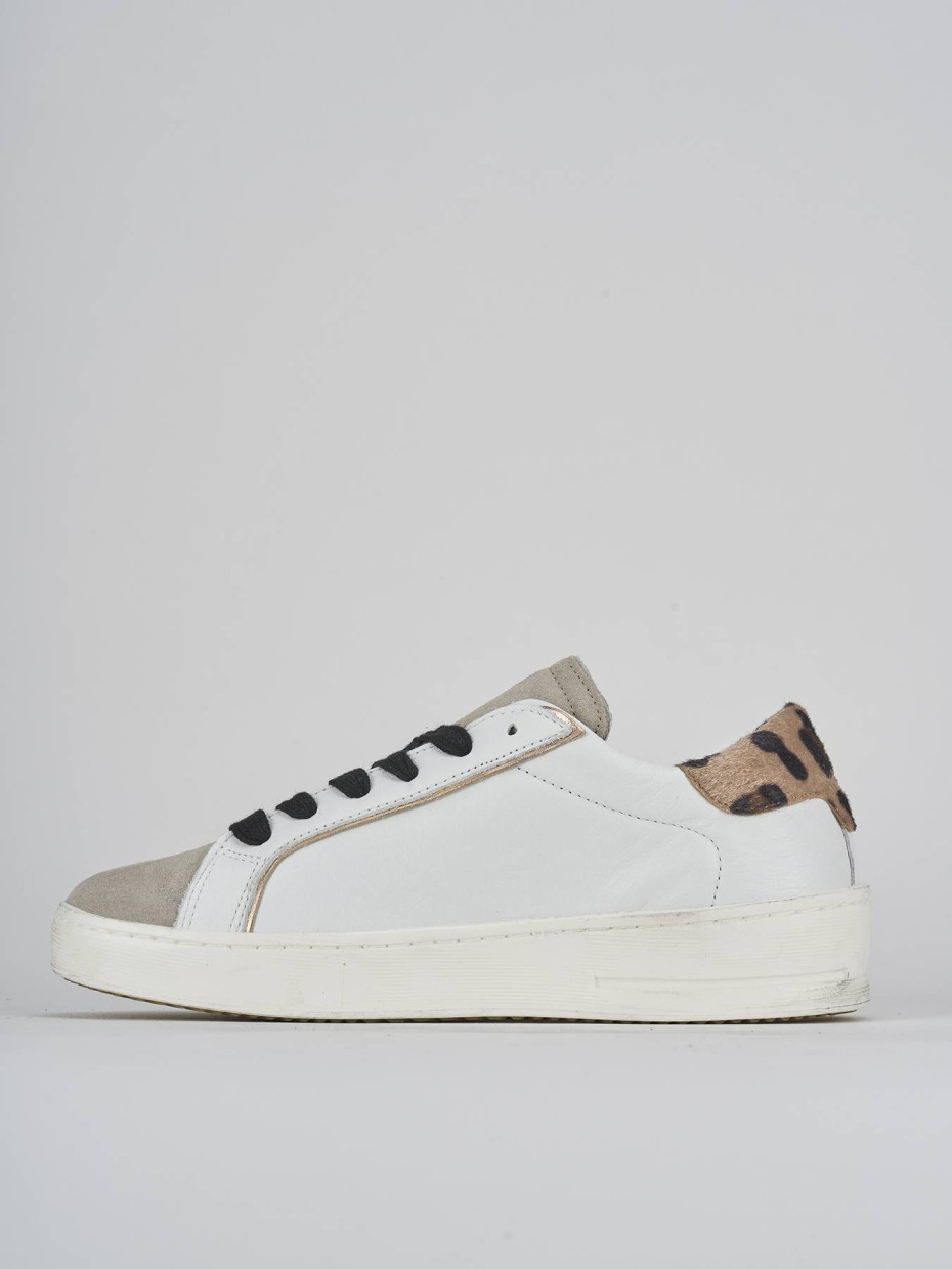 Zapatillas deportivas blanco cuero