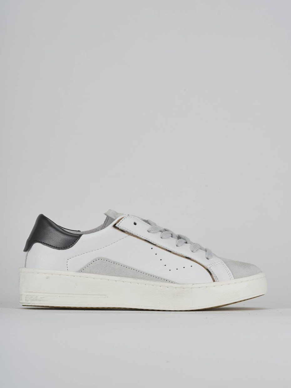 Zapatillas deportivas blanco cuero