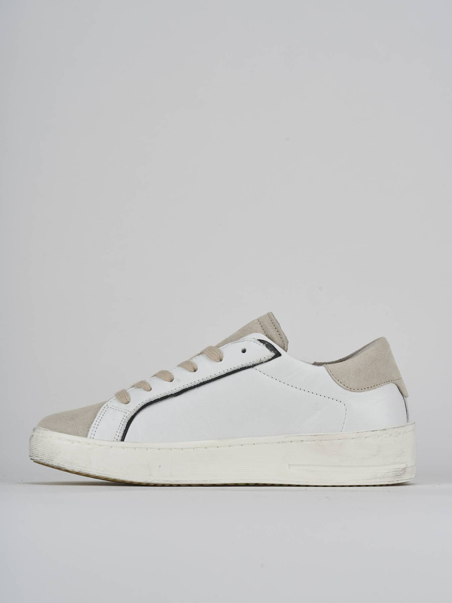 Sneakers pelle bianco