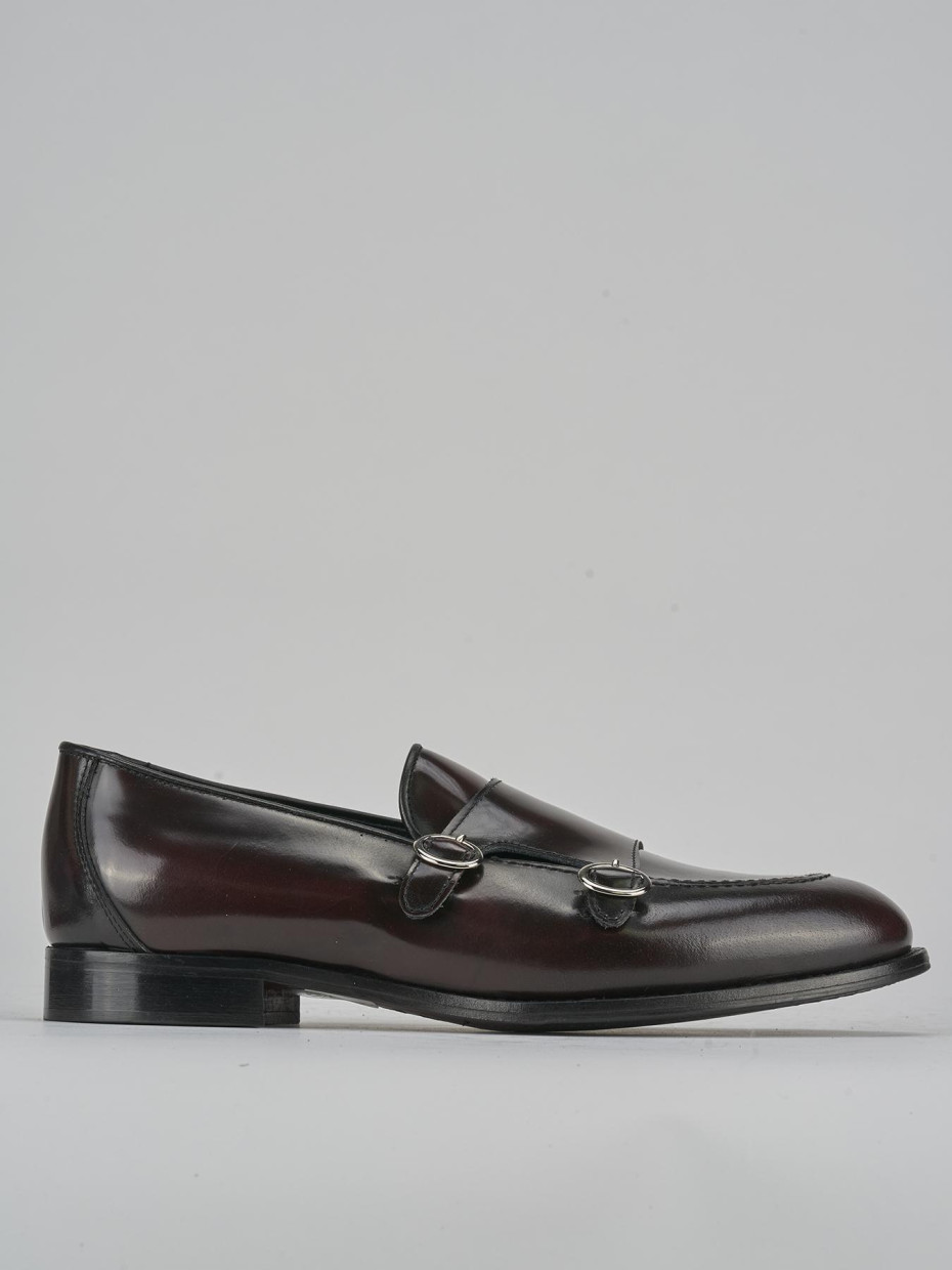Mocasines burdeos cuero