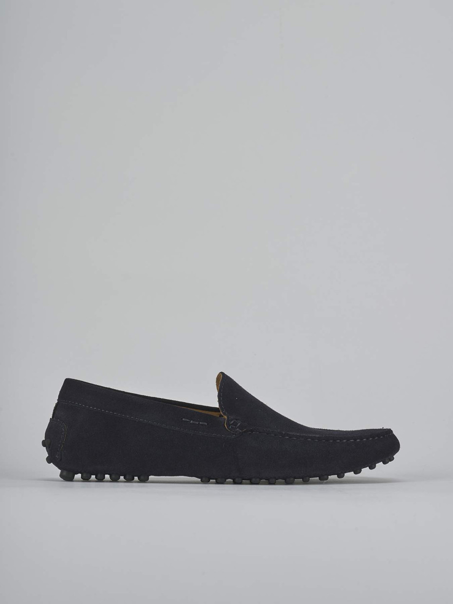 Mocasines azul ante