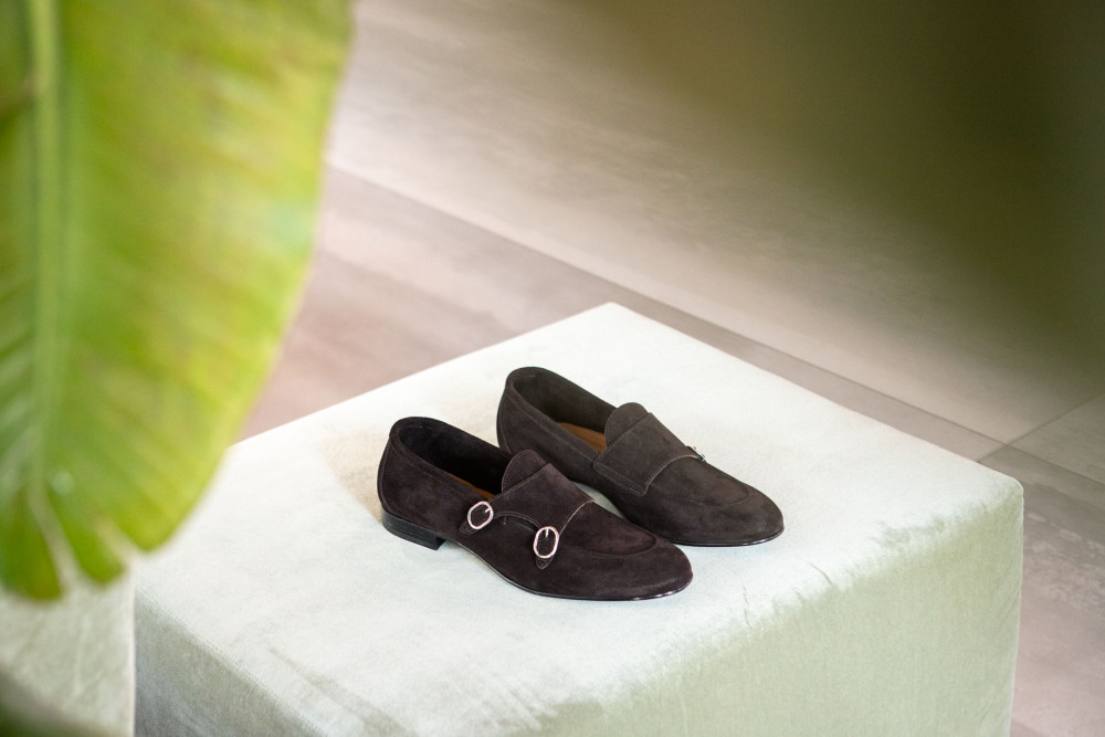 Mocasines marrón oscuro ante