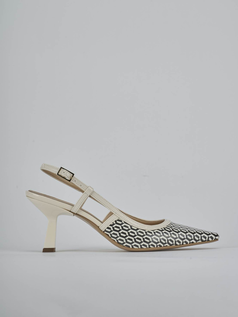 Rebajas extra tacón 7 cm blanco charol