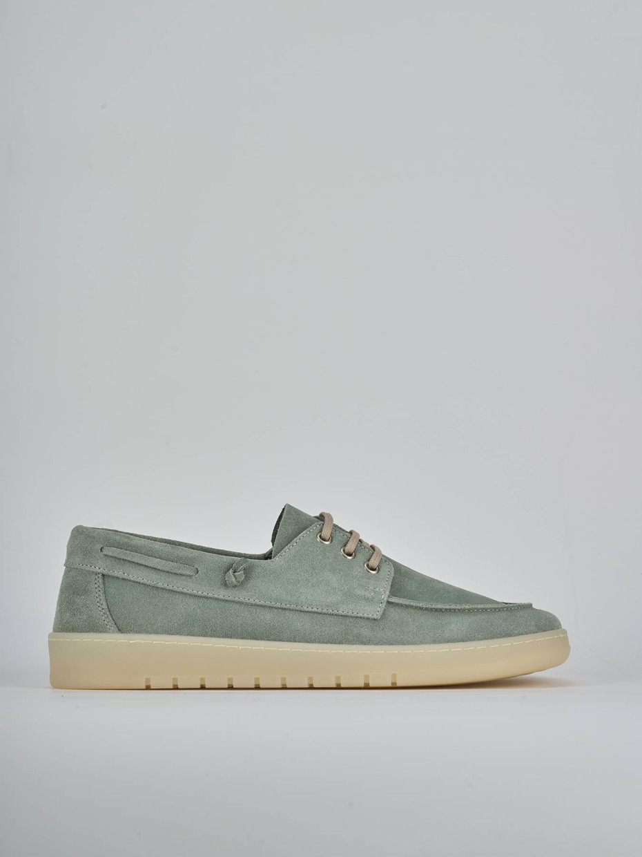 Sneakers green suede