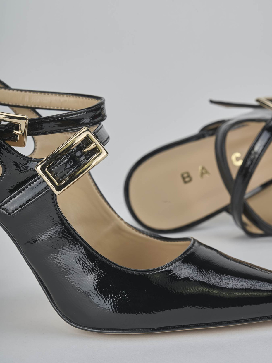 Rebajas extra tacón 9 cm negro charol
