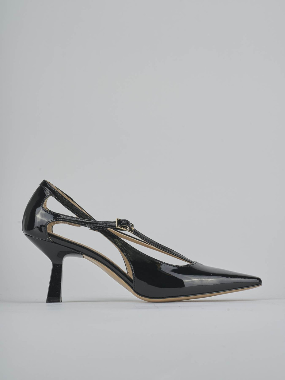 Décolleté tacco 7cm vernice nero