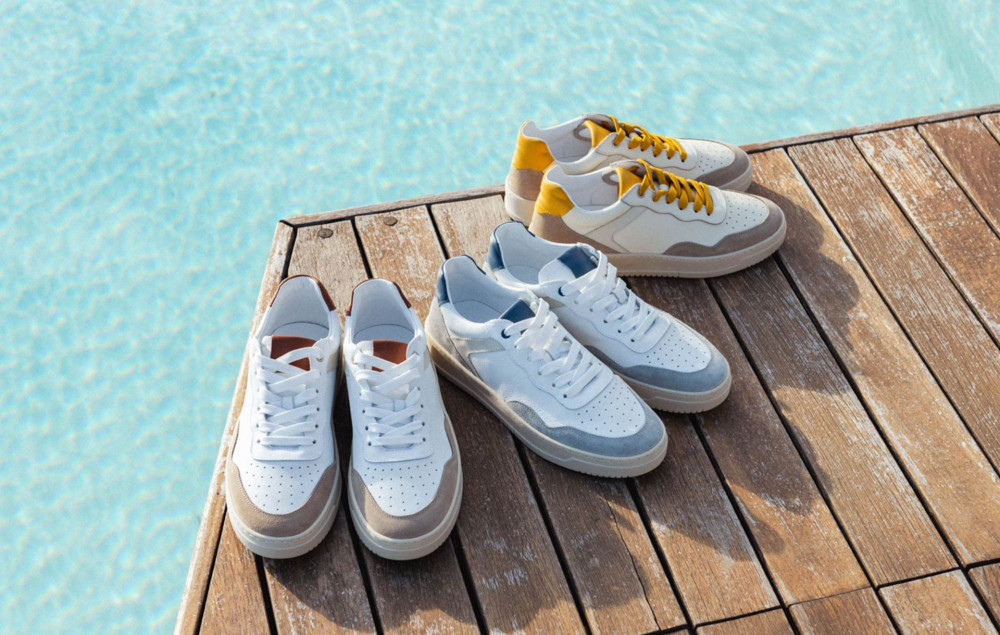 Zapatillas deportivas blanco cuero