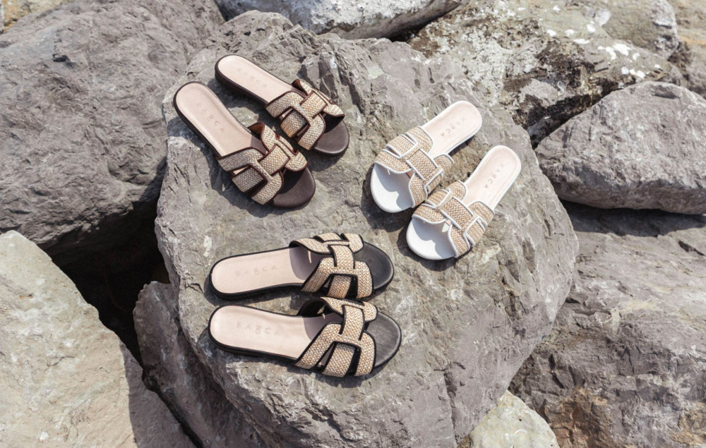 Mules tacón 1 cm blanco cuero