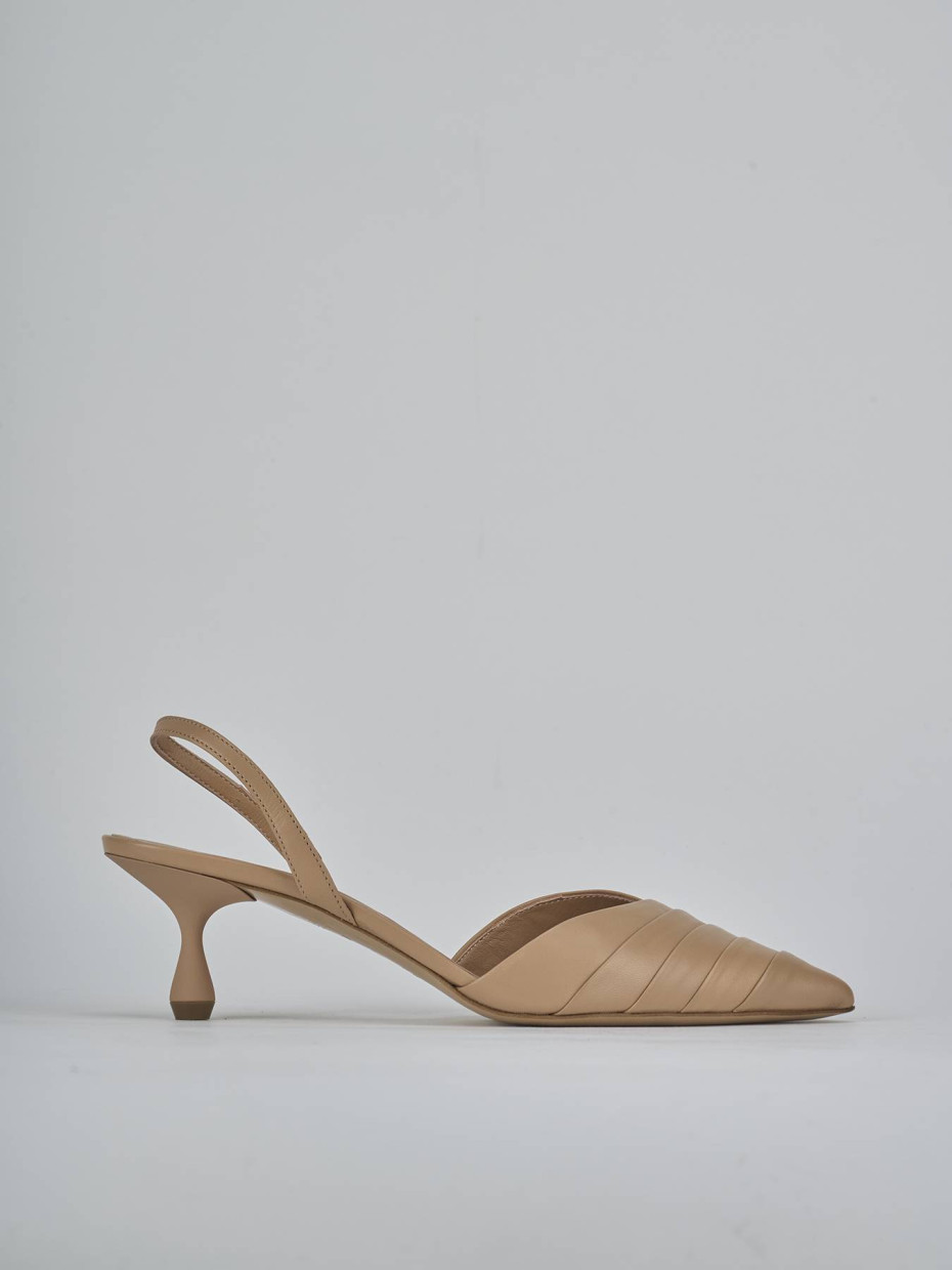Rebajas extra tacón 5 cm marrón cuero