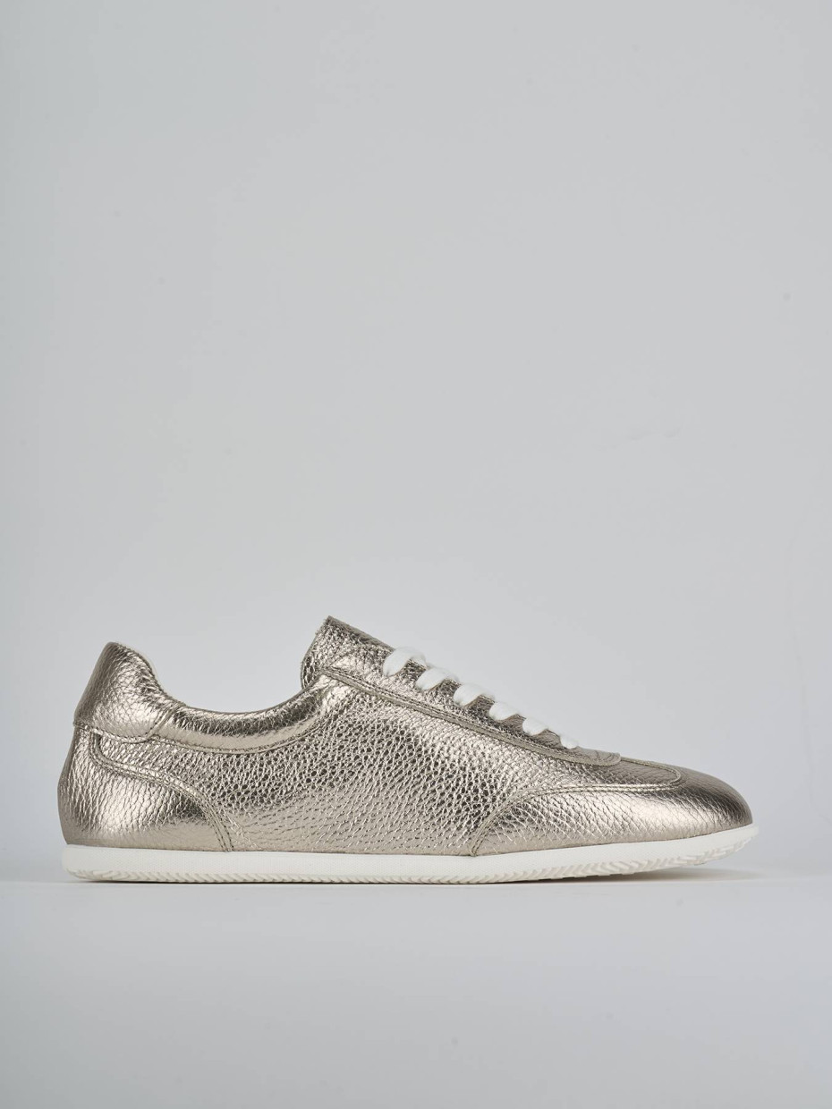 Zapatillas deportivas oro cuero