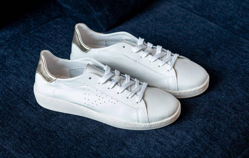 Zapatillas deportivas blanco cuero