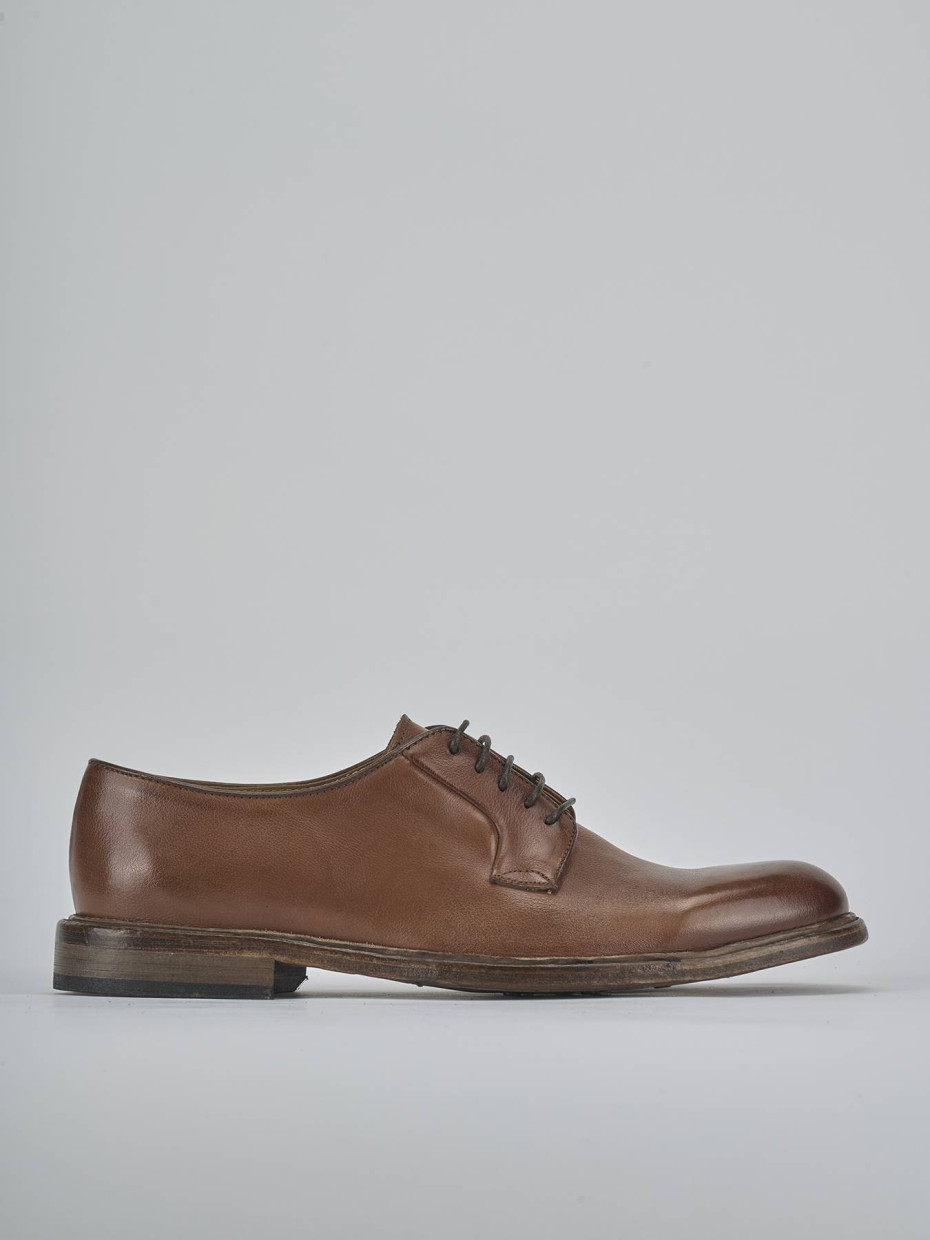 Lace-up shoes dark brown leather