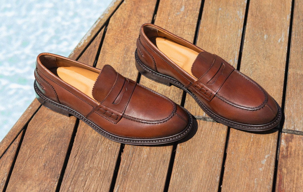 Mocasines marrón cuero