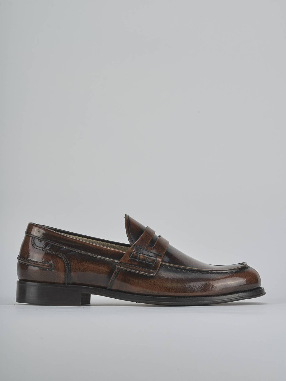 Mocasines marrón cuero