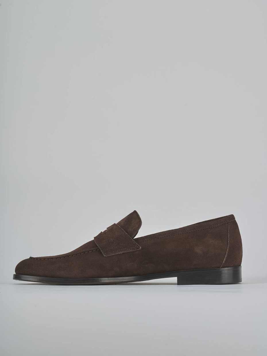 Mocasines marrón oscuro ante