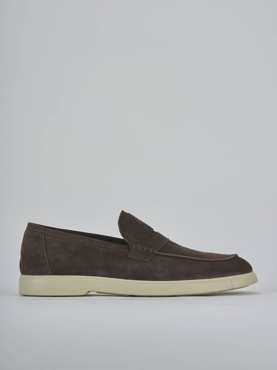 Mocasines marrón oscuro ante