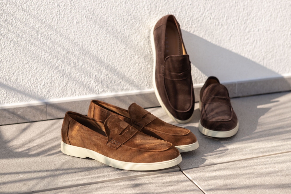 Mocasines marrón ante