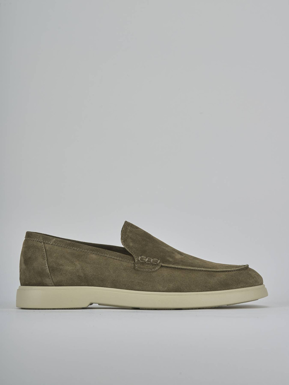 Mocasines verde ante