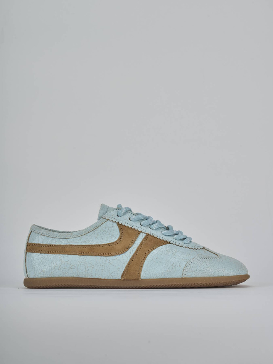 Zapatillas deportivas turquesa cuero