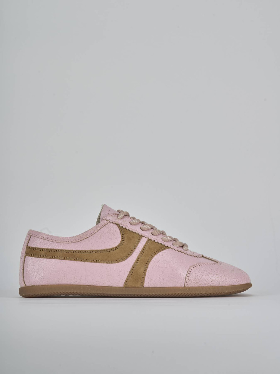 Zapatillas deportivas rosa cuero