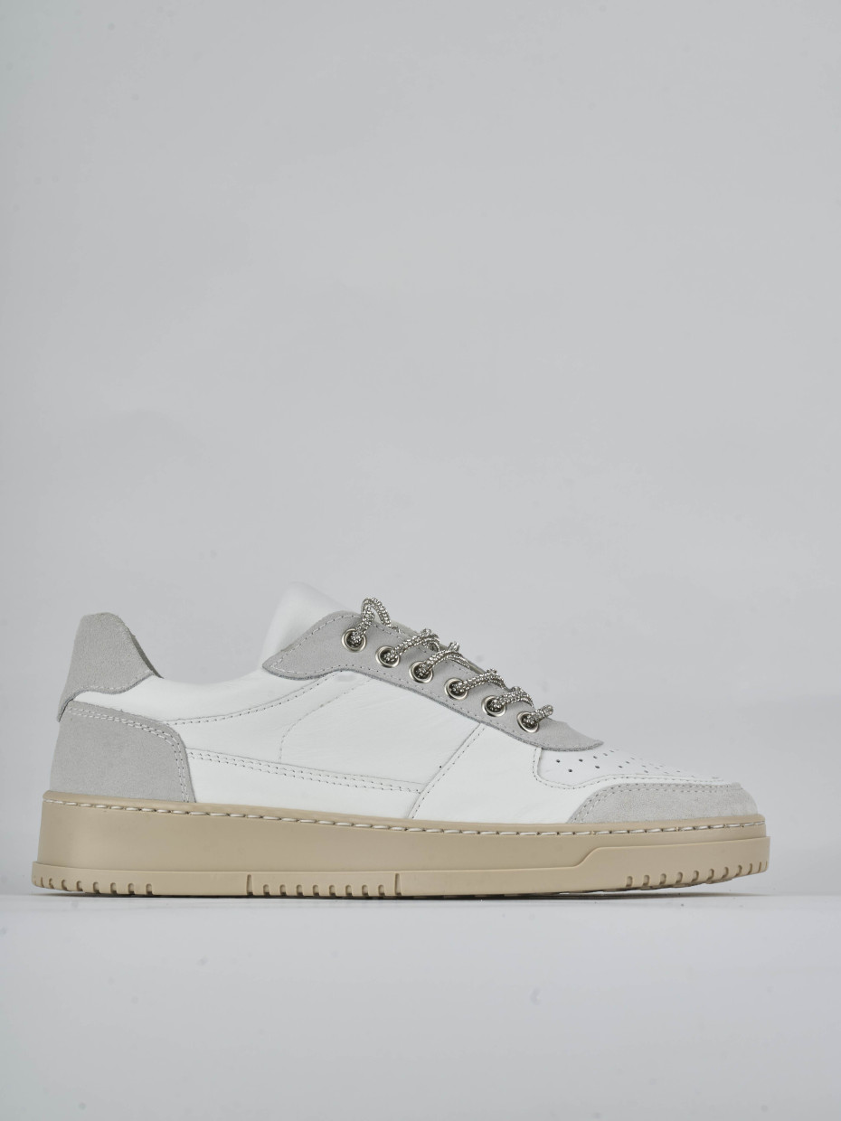 Zapatillas deportivas blanco cuero