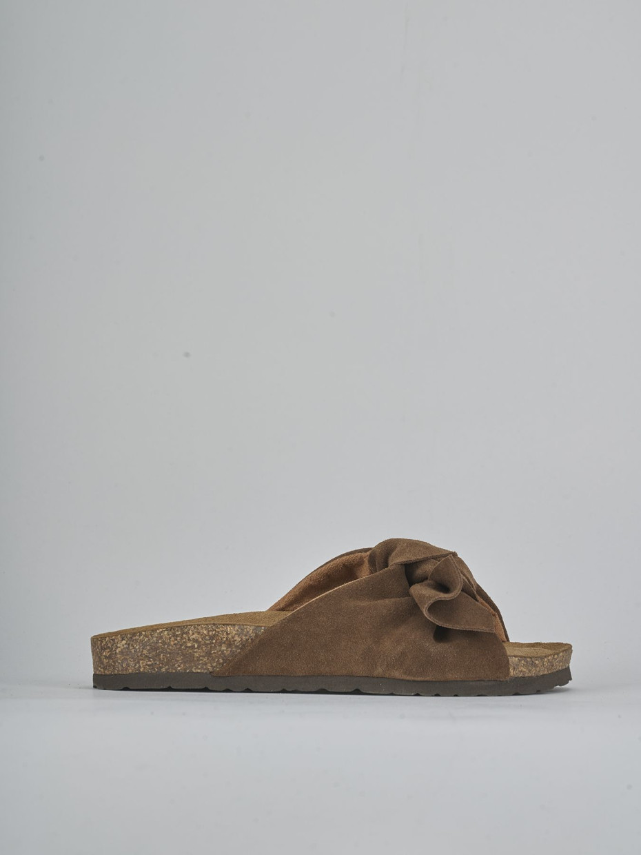 Slippers dark brown suede