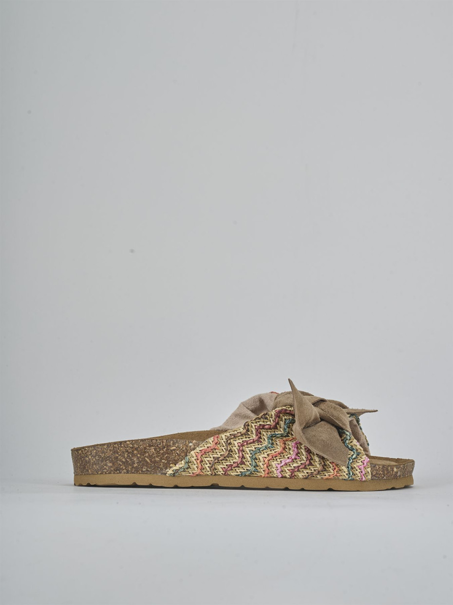 Slippers multicolor fabric