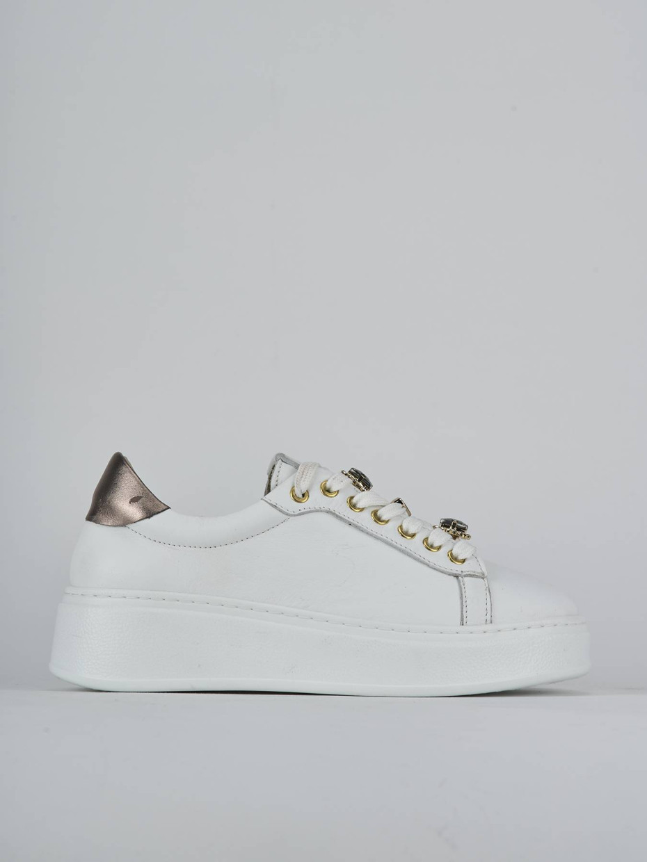 Zapatillas deportivas blanco cuero