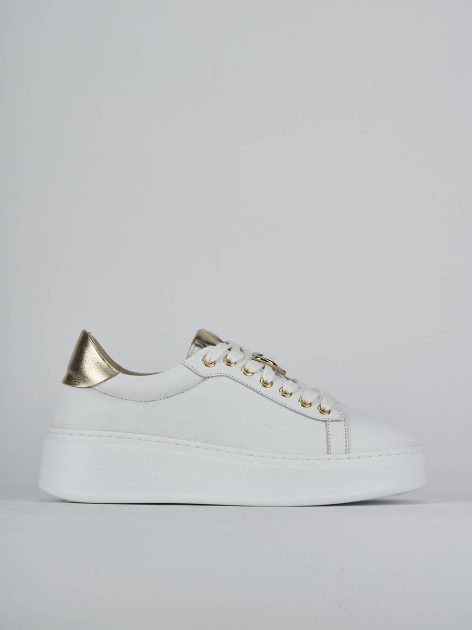 Zapatillas deportivas blanco cuero