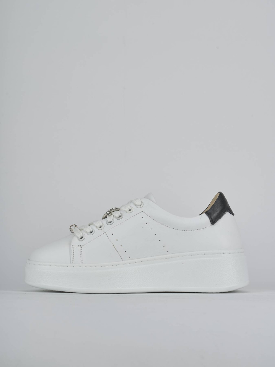 Zapatillas deportivas blanco cuero