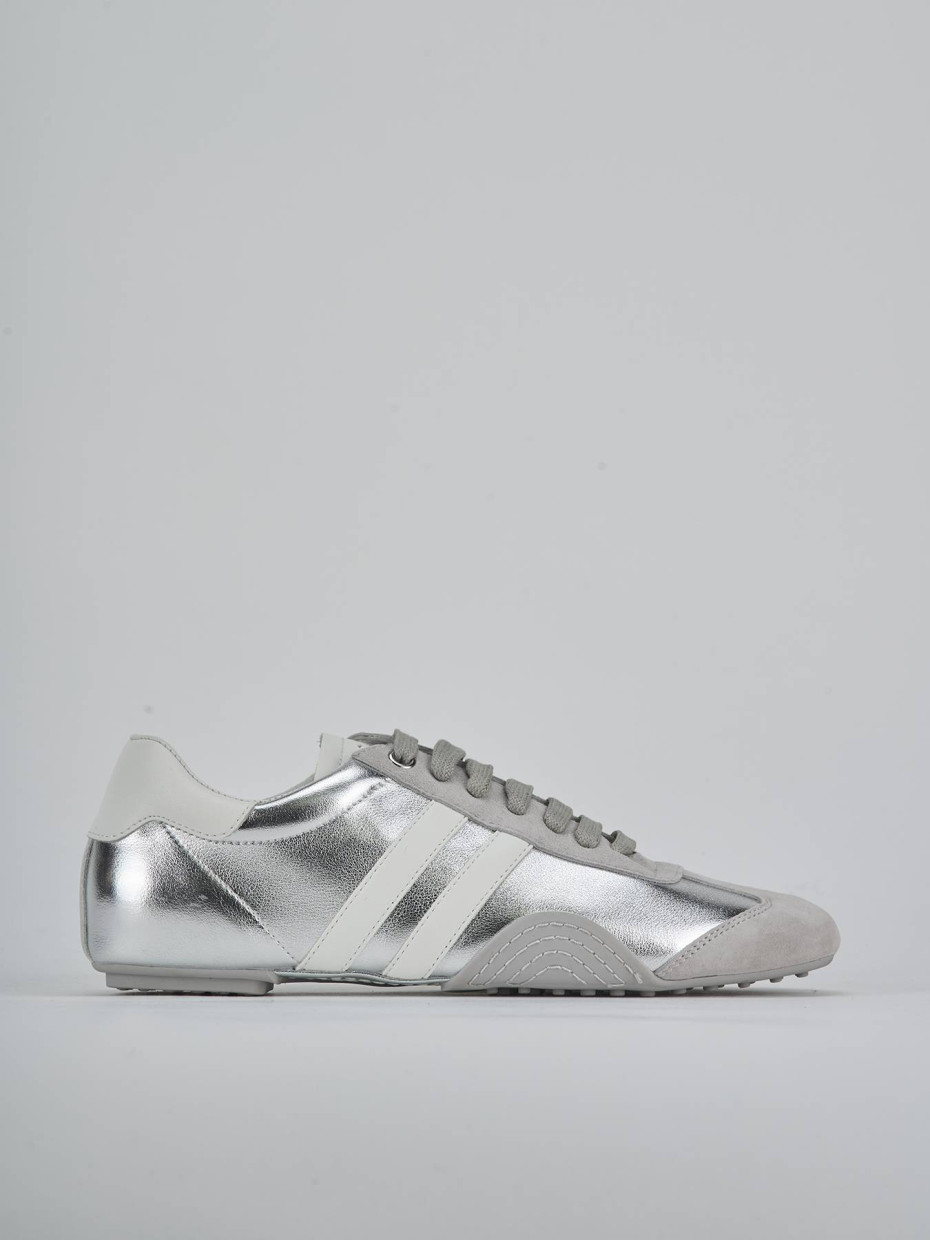 Zapatillas deportivas plata laminado