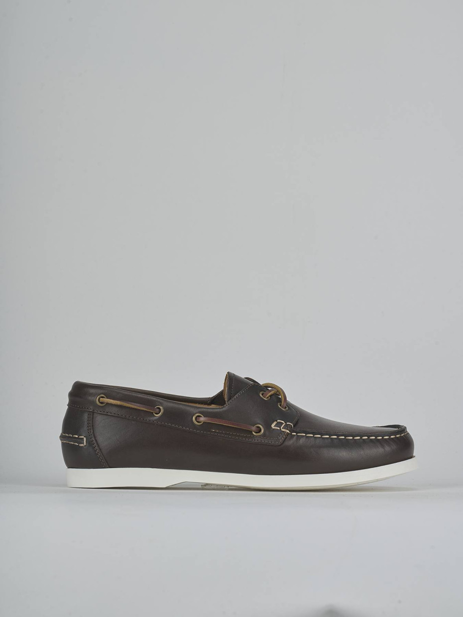 Mocasines marrón oscuro cuero