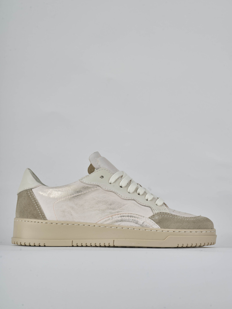 Zapatillas deportivas oro cuero