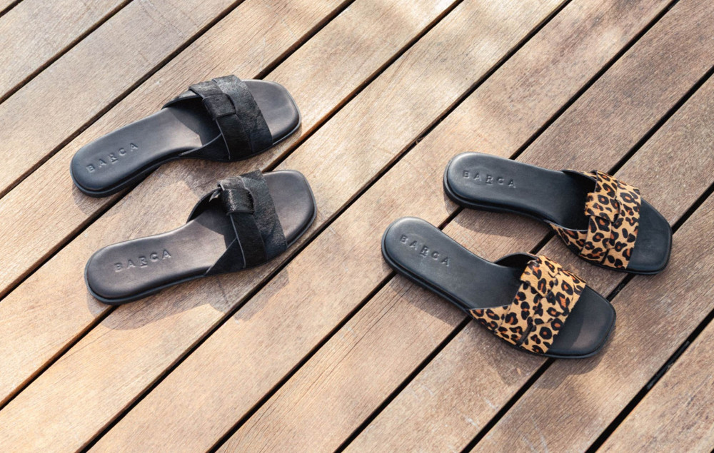 Ciabatte tacco 1cm cavallino nero