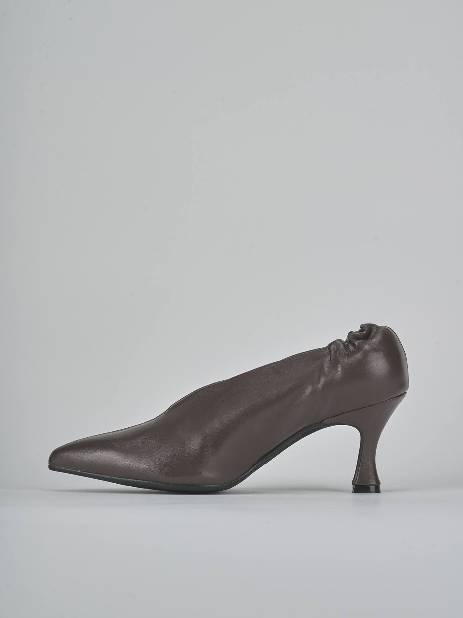 Décolleté tacco 7cm pelle testa