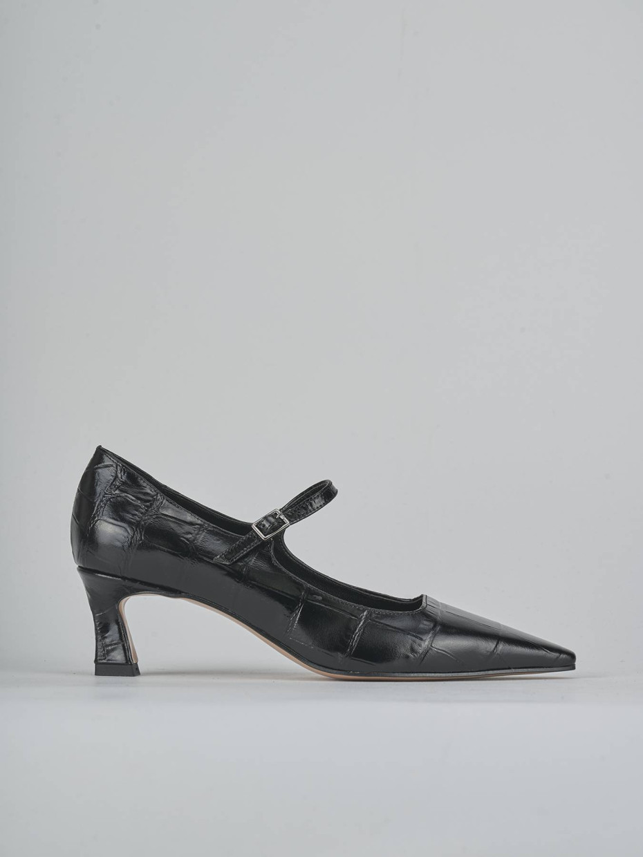 Pumps heel 6 cm black coconut