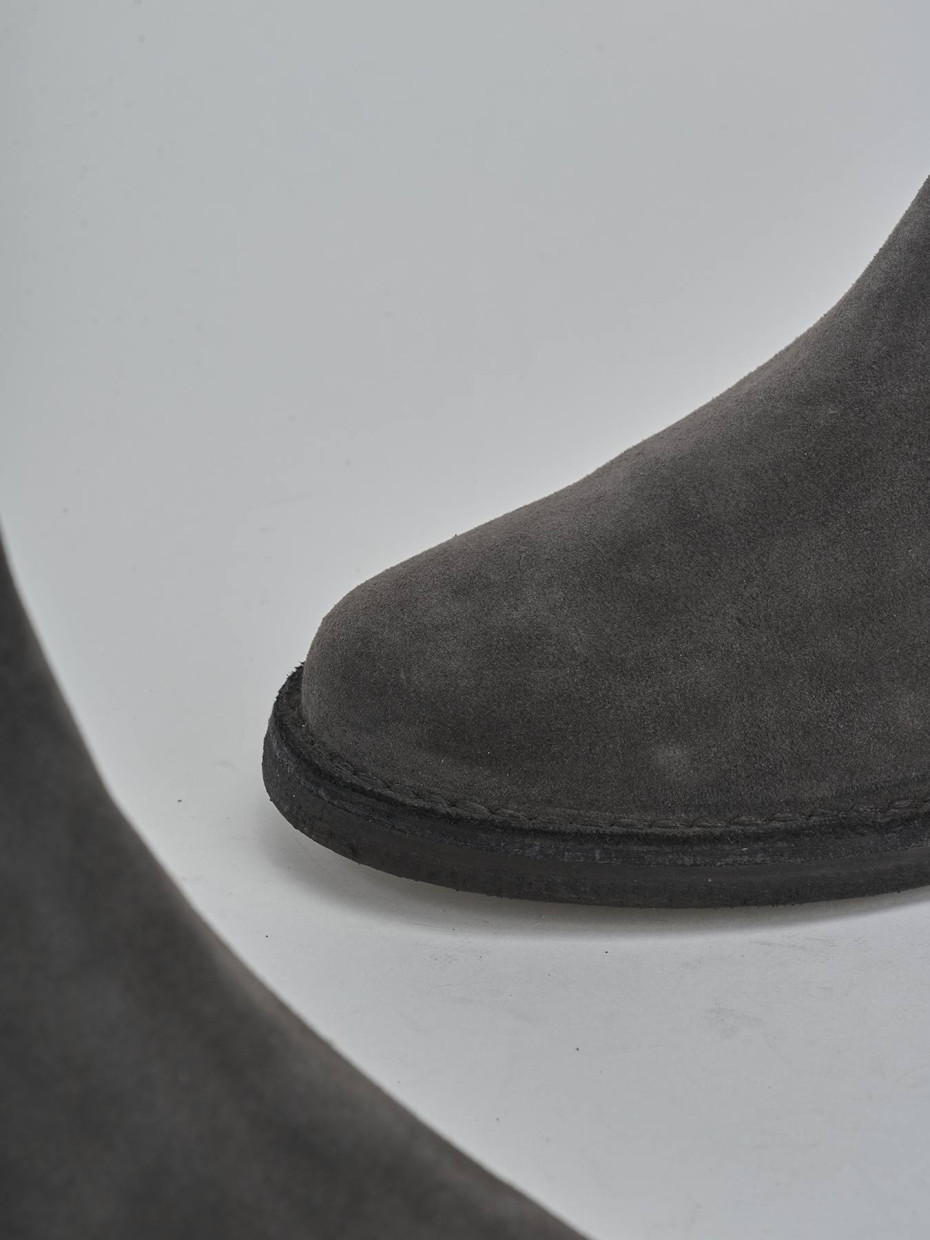 Botines gris ante