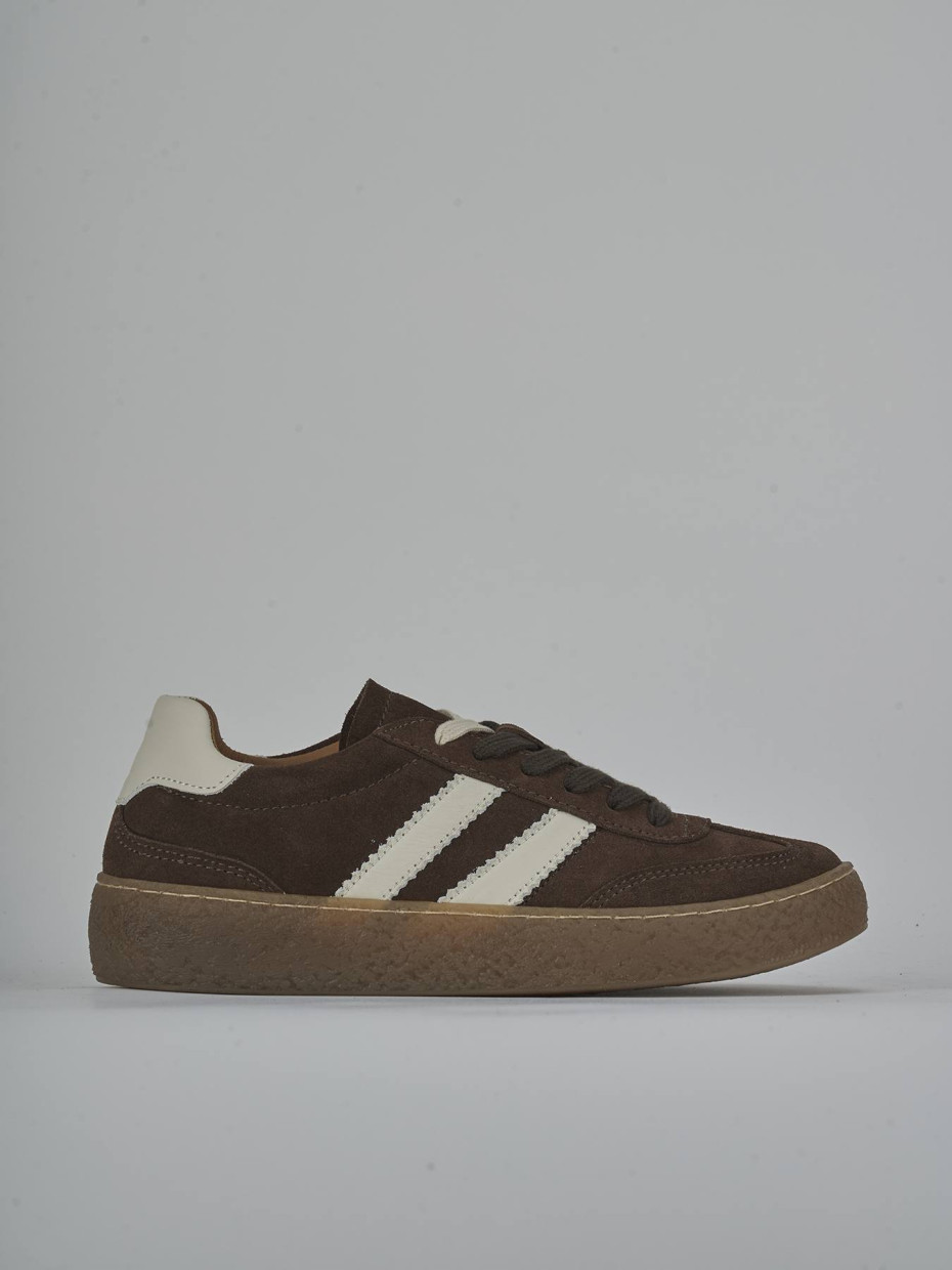 Sneakers dark brown suede