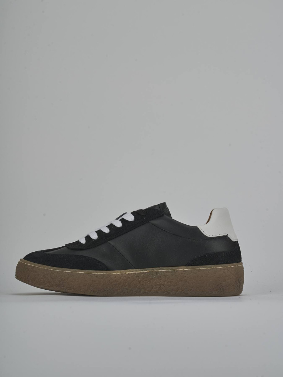 Zapatillas deportivas negro cuero