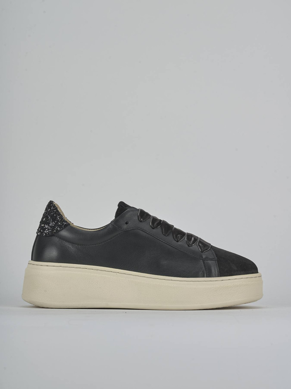 Sneakers pelle nero