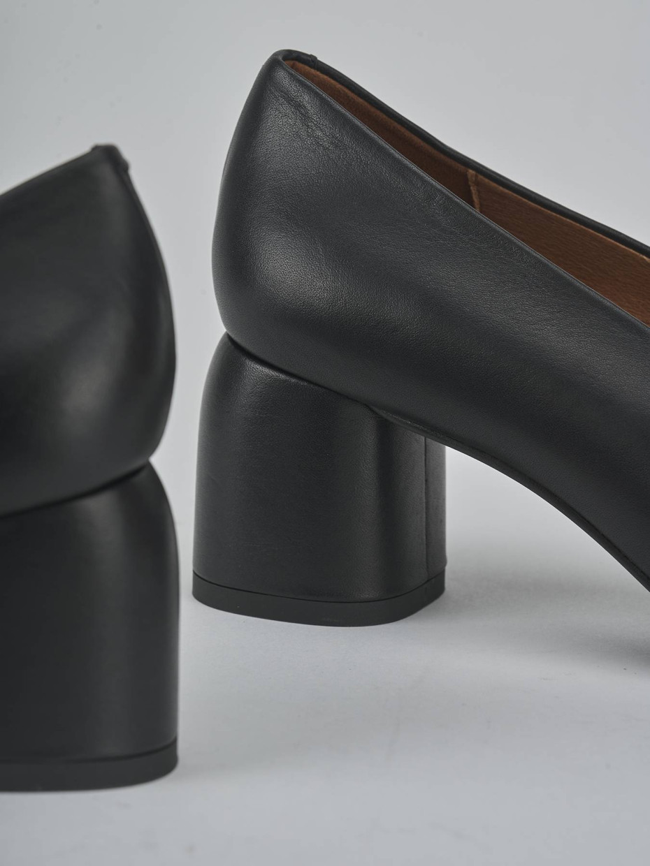 Décolleté tacco 6cm pelle nero