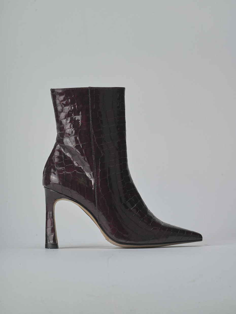 Stivaletti tacco 9cm cocco bordo'