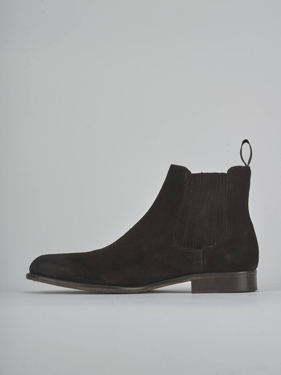 Botines marrón oscuro ante