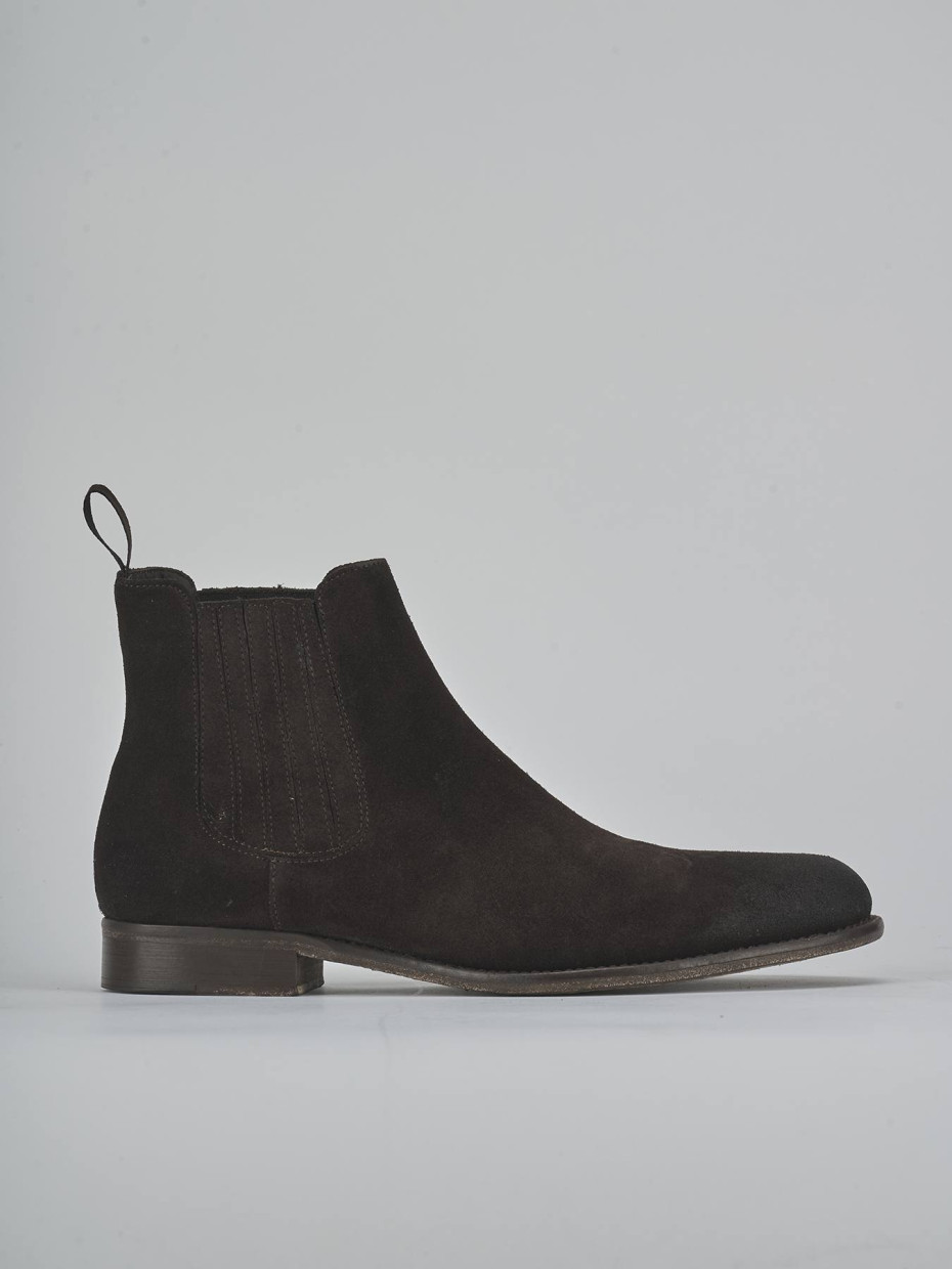 Botines marrón oscuro ante
