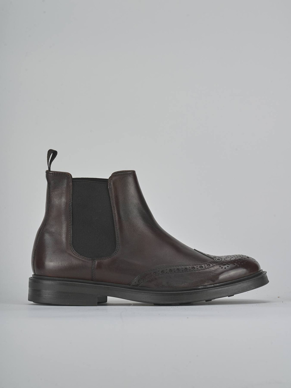Botines marrón cuero