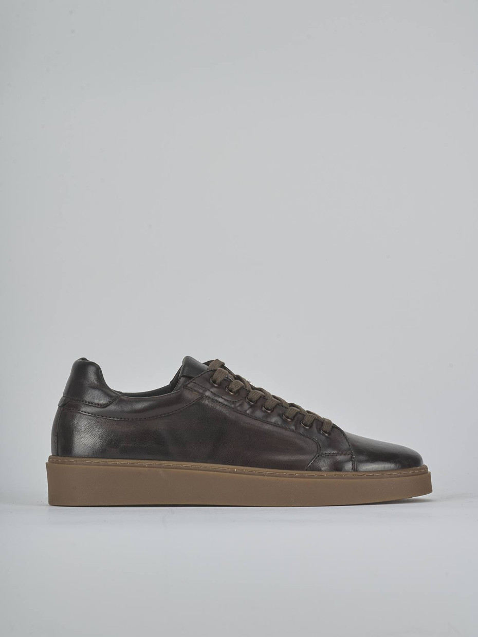 Sneakers dark brown leather