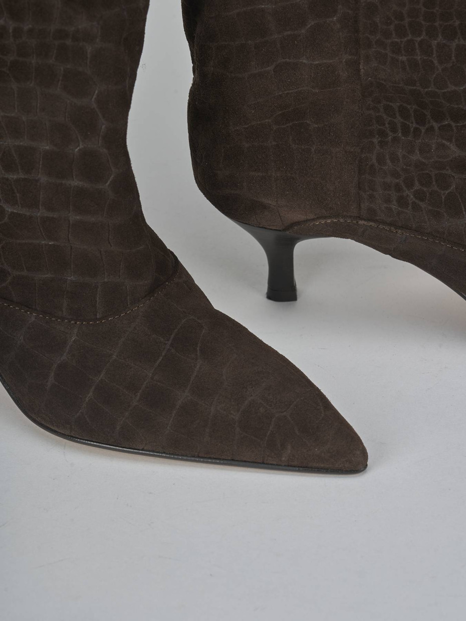Stivali tacco 5cm cocco testa