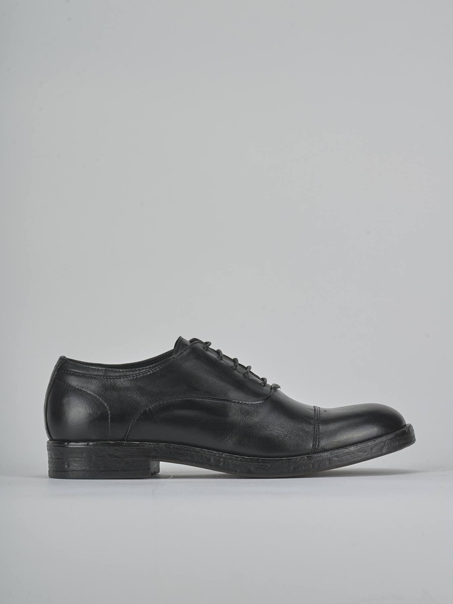 Stringate pelle nero