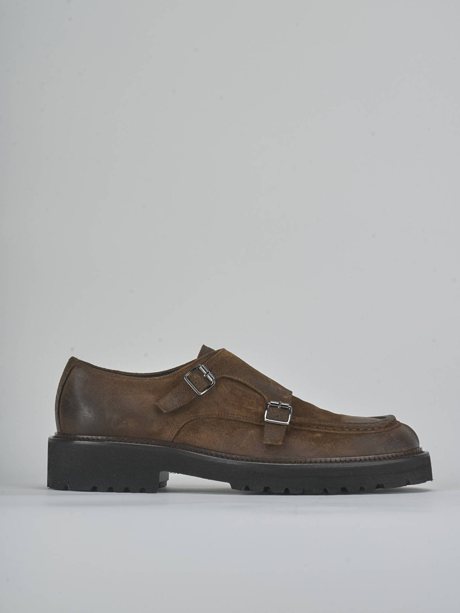 Lace-up shoes brown suede